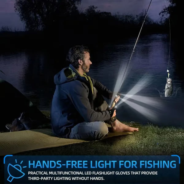 LED Flashlight Waterproof Gloves🧤💡🔧(Maintenance, Exploration, Emergency Lighting)