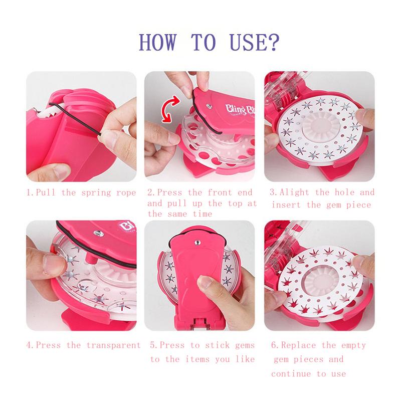 Glitter Diamond Hair Tool – Add 180 Sparkling Gems to Your Hair in Seconds, No Heat Needed!