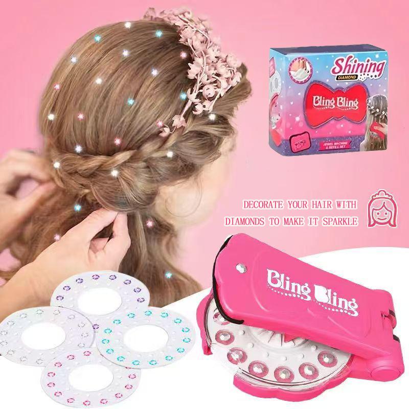 Glitter Diamond Hair Tool – Add 180 Sparkling Gems to Your Hair in Seconds, No Heat Needed!