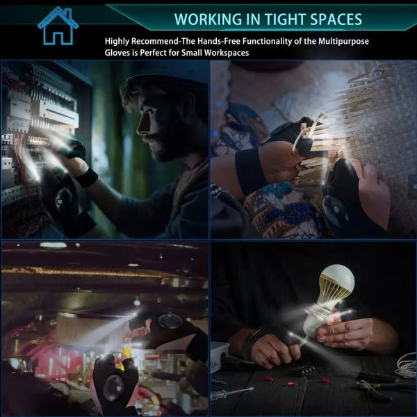 LED Flashlight Waterproof Gloves🧤💡🔧(Maintenance, Exploration, Emergency Lighting)